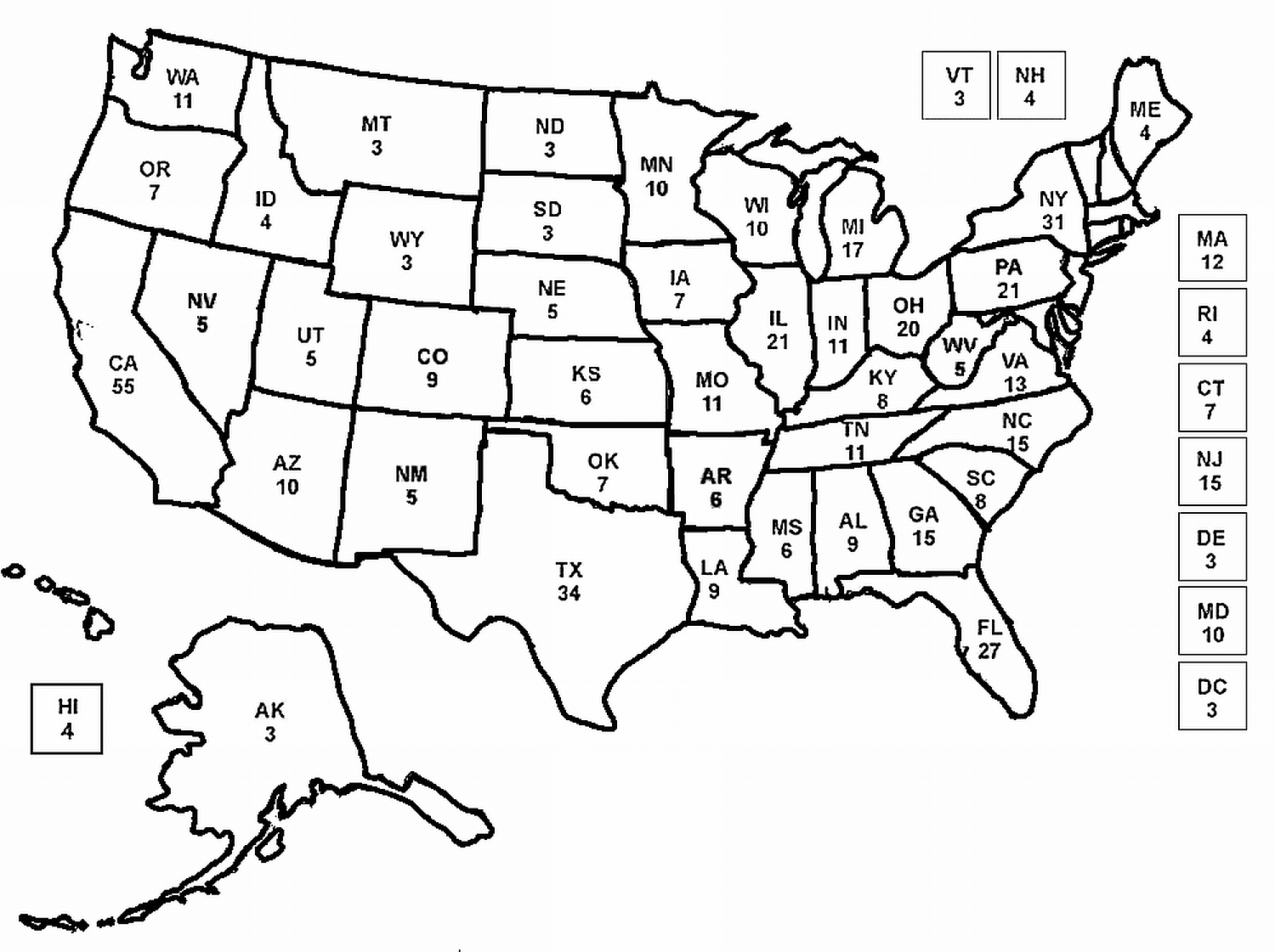 united states map coloring pages - photo #13